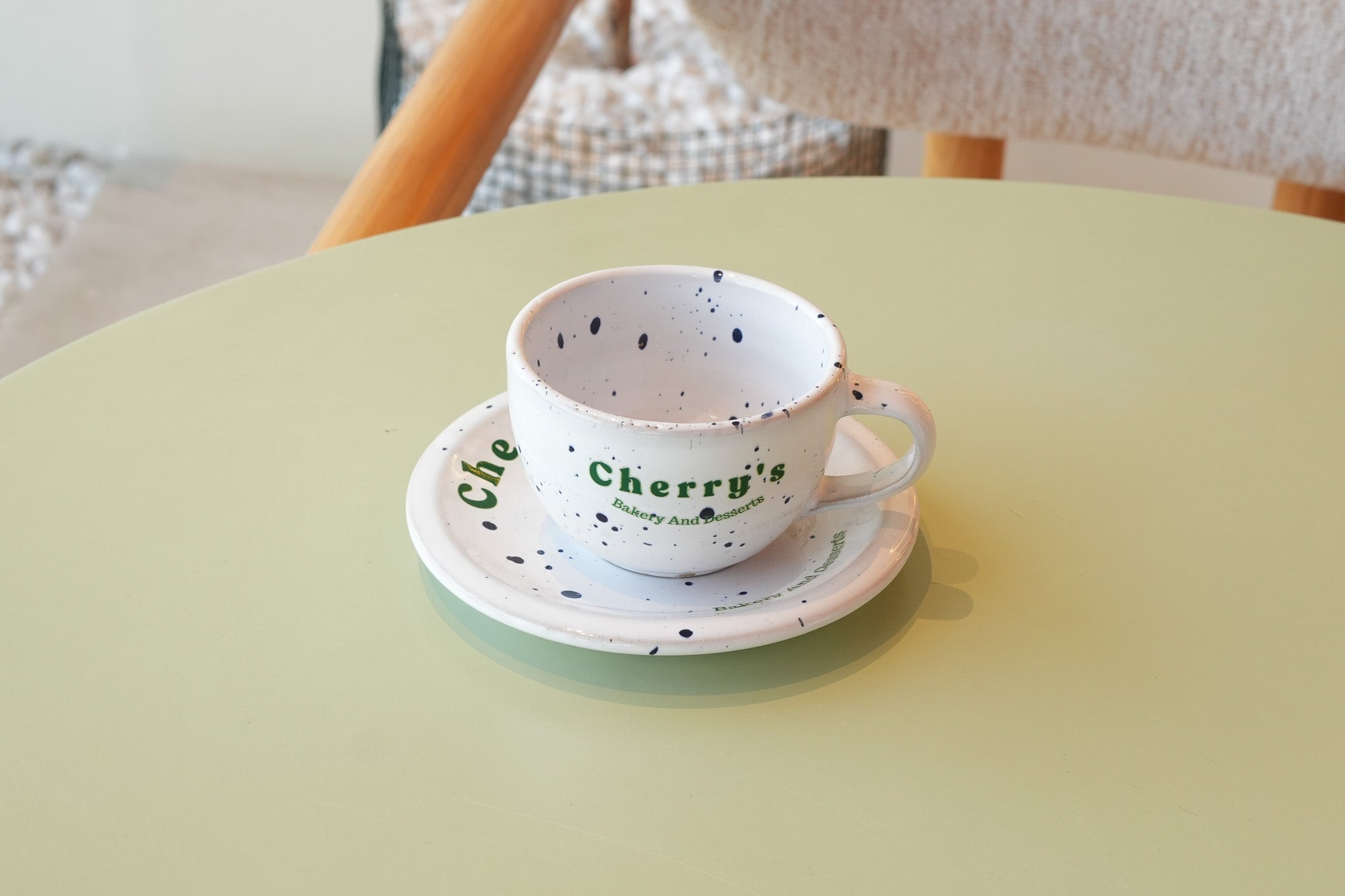 ☕Cherry's Cortado Cup & Saucer - Glossy Edition