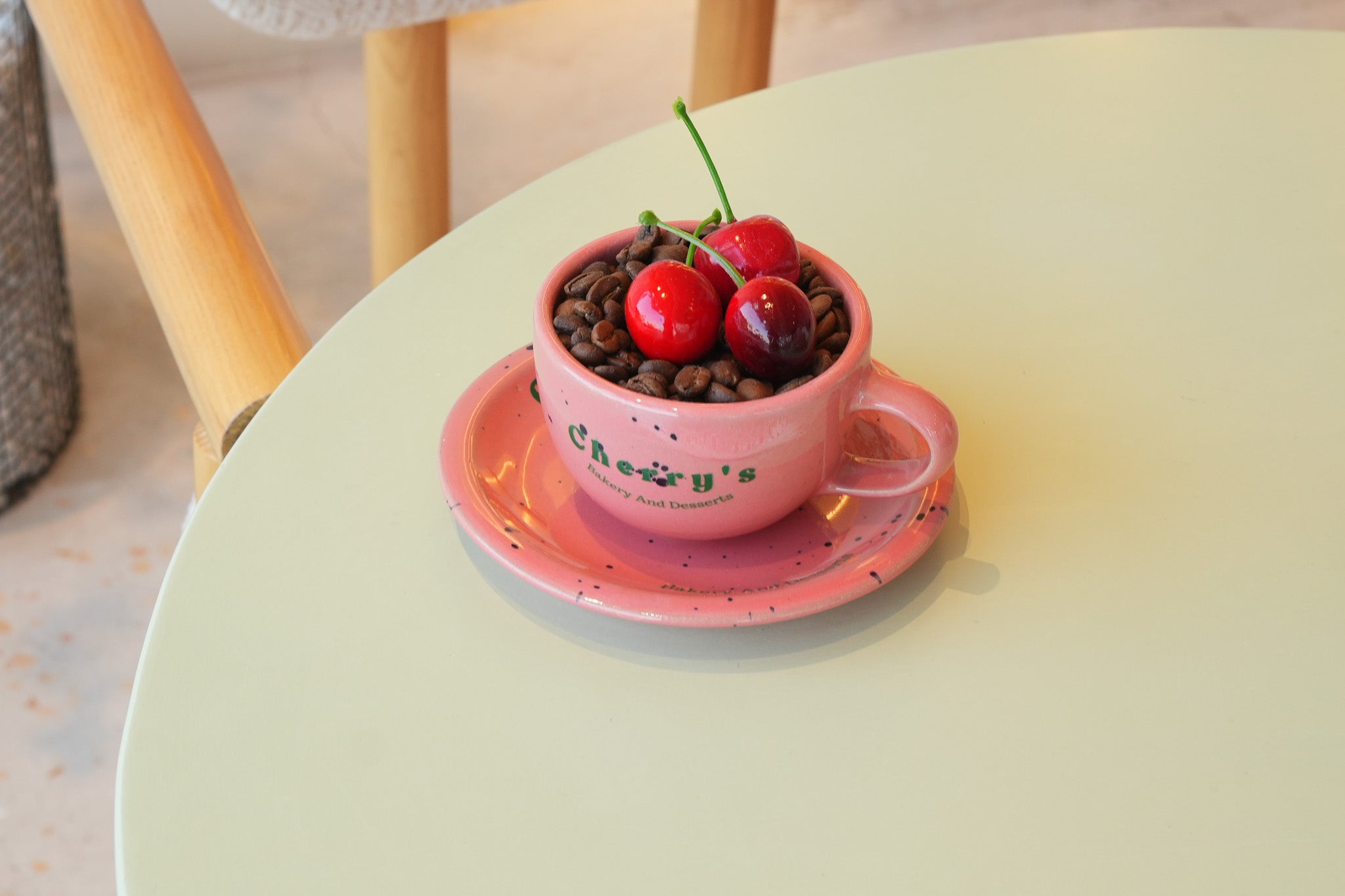 ☕Cherry's Cortado Cup & Saucer - Glossy Edition