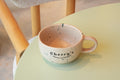 ☕ Cherry’s Latte Cup & Saucer – Matte Edition