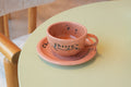 ☕ Cherry’s Cappuccino Cup & Saucer – Matte Edition